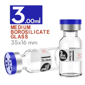 Ks-Tek 3ml clear sterile glass vial