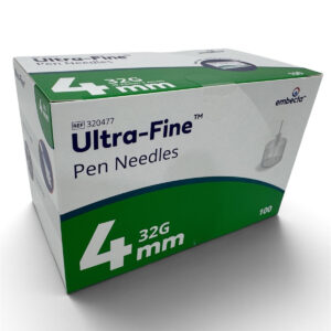 Embecta Ultra-Fine 32G 4mm pen needles box